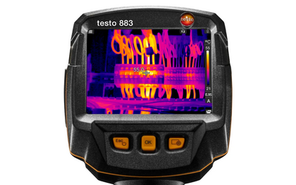 Testo 883-1 – Termokamera (320 x 240 piksler, 30° manuell fokus, app, laser)