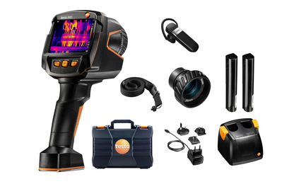 Testo 883-1 kit – testo 883-1 termokamera med 30° og 12° linser og tilbehør